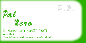 pal mero business card